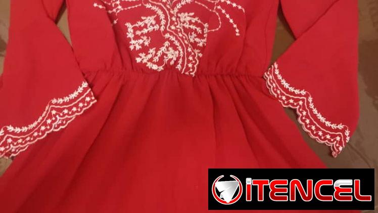 Vestidos rojos  HM  bordados