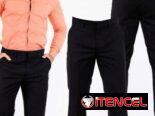 Ropa para hombres y estos pantalones de vestir de diferentes modelos y tallas. Precio: 24 usd o 13200 mn.