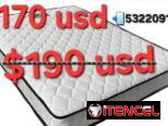 Colchón full Camero importado, viene empacado al vacío (factura, mensajería, garantía) 53220916