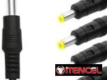 CONECTORES ADAPTADORES (plugs) de voltaje directo DC – JUEGO
