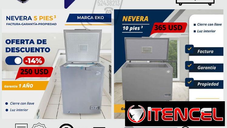 Neveras horizontales y verticales