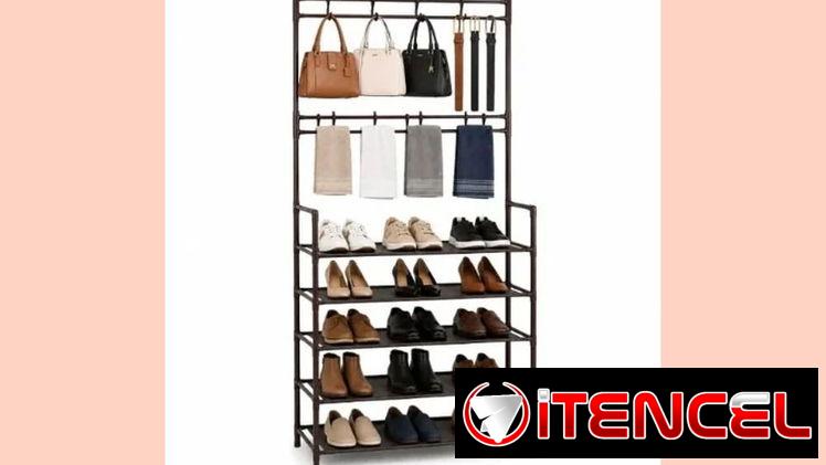 ZAPATERA DE 5 NIVELES CON PERCHA