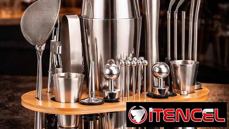 Coctelera Boston 750ml – Set de Bartender 23 piezas – $55