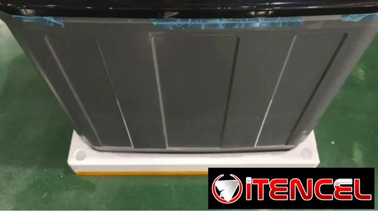 Lavadora Semiautomática Milexus 7kg (negra).