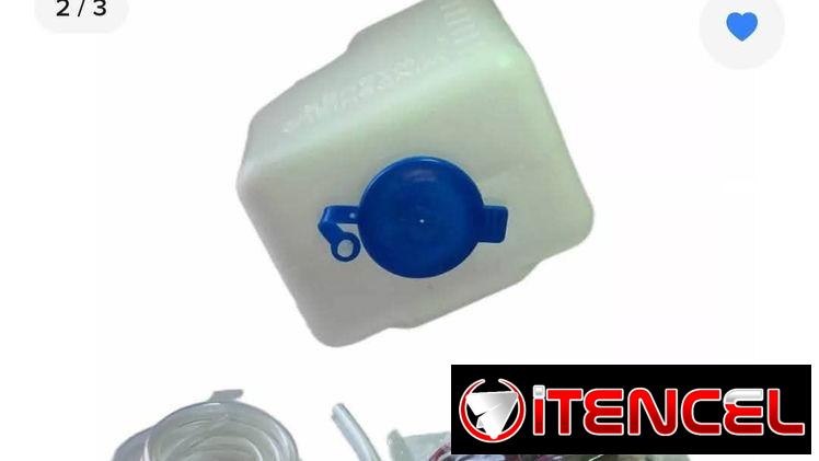 Deposito de agua de  limpiaparabrisas universal , con bomba y kit de instalación,