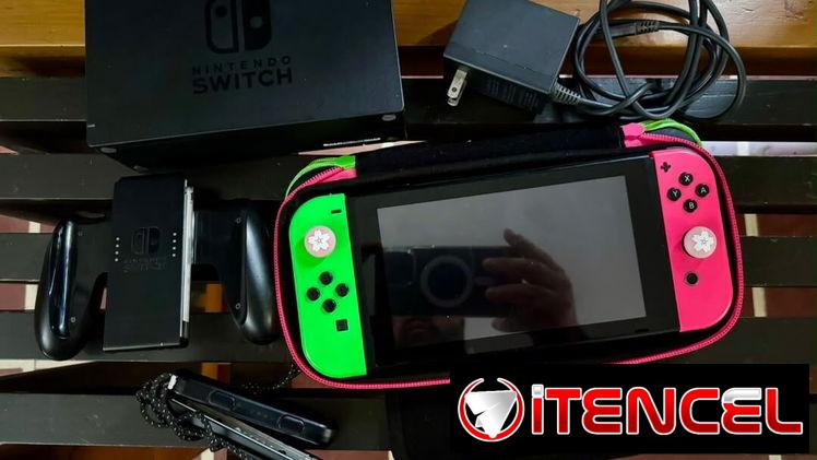 Switch clásica. Pirateada por software. Todos sus accesorios con 256gb de micro sd!!!