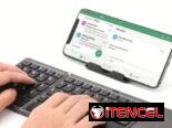 Teclado Inalámbrico Ultra-Silencioso Plegable con tradpad