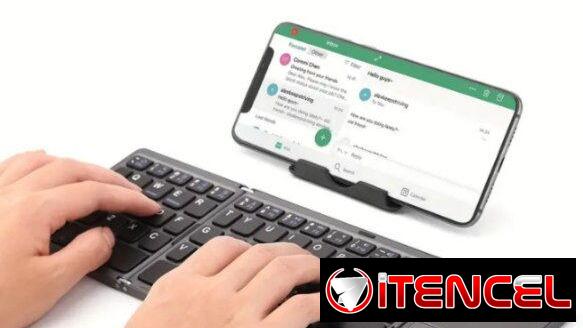 Teclado Inalámbrico Ultra-Silencioso Plegable con tradpad