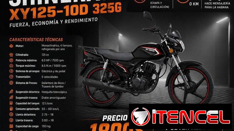 SHINERAY XY125-10D 325G 4 tiempo FUERZA, ECONOMÍA Y RENDIMIENTO
