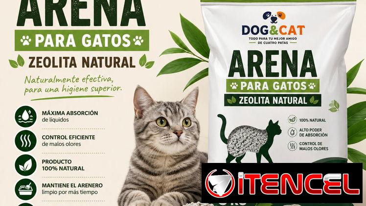 ARENA PARA GATOS [ ZEOLITA NATURAL] 5 KG