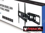Soporte De Pared Unno Tekno Para TV 32–55” Doble Brazo Full Motion VESA 400×400 Extensible 18.1” 88lb