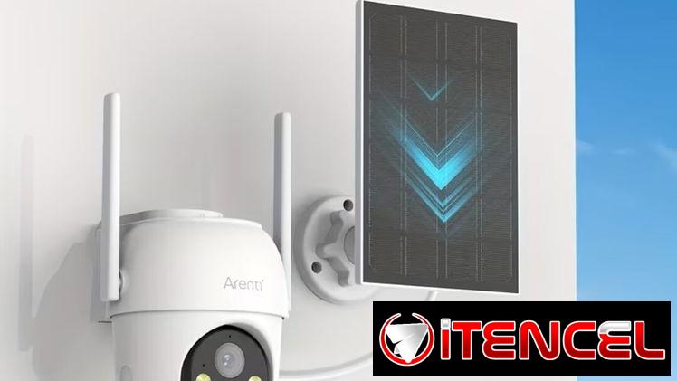 Camara de seguridad con panel solar