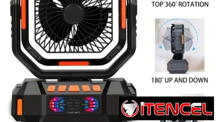VENTILADOR RECARGABLE F22 – 40,000 mAh