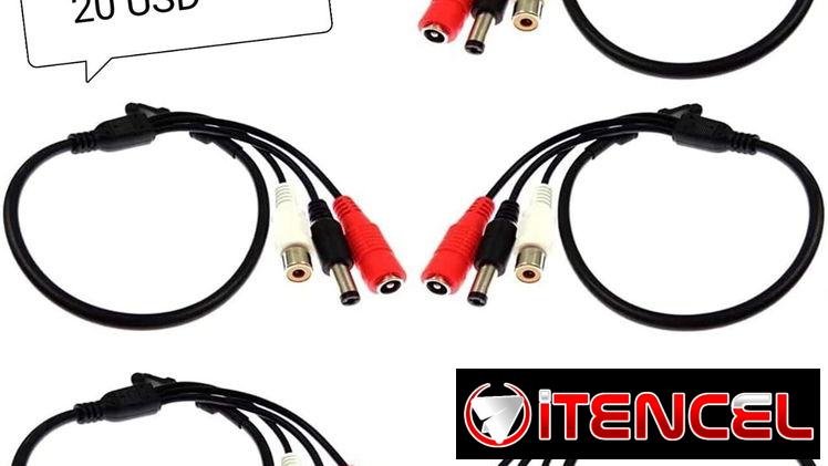 BALUMS VIDEO -CONECTORES BNC- PULPOS o SPLITERS- TRANSFORMADOR 12V-MICROFONOS camaras y otros conectores