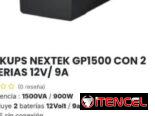 Backups Nextel GP1500 con 2 bateria 12V/9A mensajería incluida
