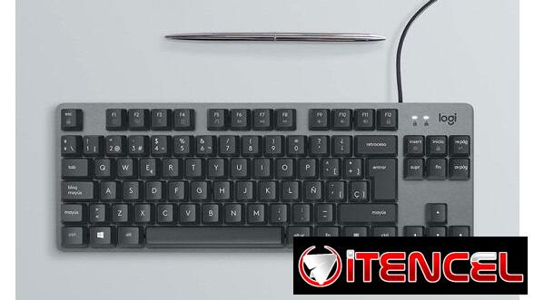 ⌨️Teclado Mecánico Logitech K835 TKL Español Con Cable🔵 Switches Táctiles Azules + Diseño Compacto Para Escritorio🖥️