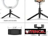 Ring Light LED de 10 pulgadas con soporte para teléfono y trípode | Creacion de Contenido | N… | videojuegoshabana.com