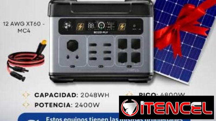 Combo Estación ECCO FLY+Panel 430W Precio: 1300usd  La Estación tiene las mismas propiedades que el ecoflow Delta 2 max