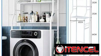 🚻 Estante Organizador de baño  💰 $23 USD  🧺 Diseño práctico y elegante, ideal para aprovechar el espacio del baño.