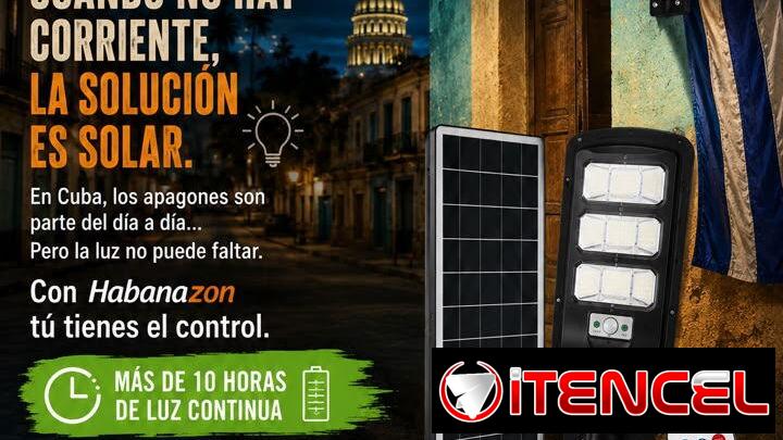 🟩Lámpara con panel solar🟩