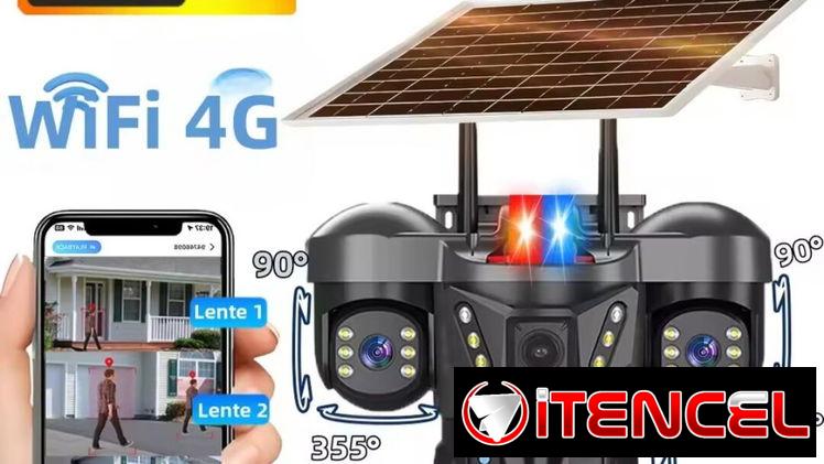Camara solar d 3 lentes/ 12Mpx/ Wifi