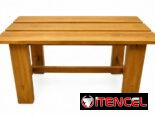 Mesita de centro para terraza de madera