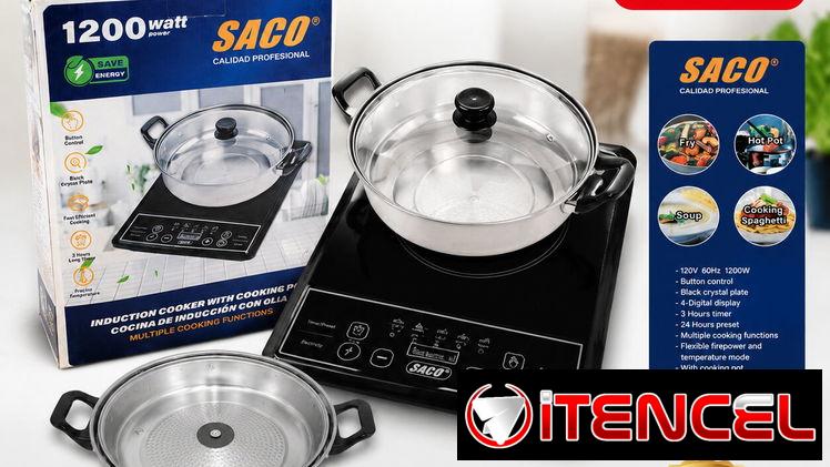Cocina de inducción con olla
