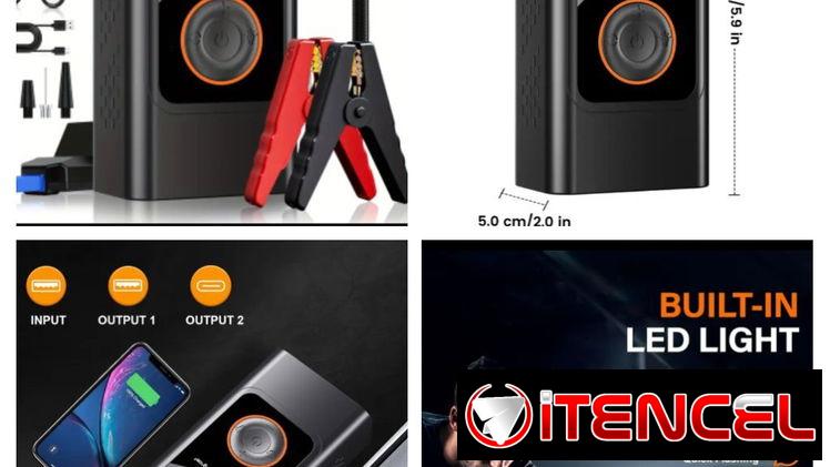 Arrancador d Bateria Portatil. Bomba Aire Inflador. Power bank. Linterna $65usd 54671362 Jeiler