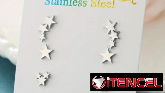 Aretes acero inoxidable