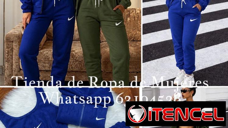 Conjuntos Originales Nike de blusa, abrigo con zipper y capucha y pantalón con bolsillos jogger unitalla le sirve a XS.