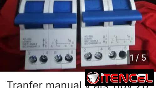 Protector de voltaje digital configurable  y tranfer manual tipo breaker