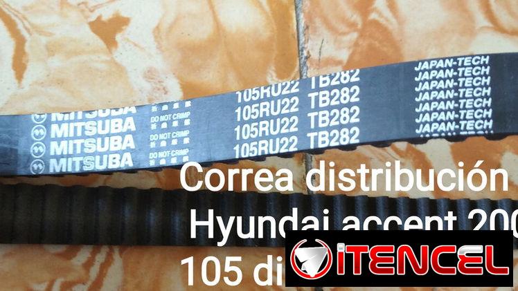 Vendo Correa distribución de 105 dientes de Hyundai accent