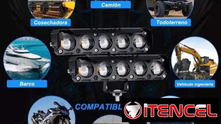 ⚪️🟡🔴 FAROS AUXILIARES LED NEBLINEROS CON LUPA 🔴🟡⚪️