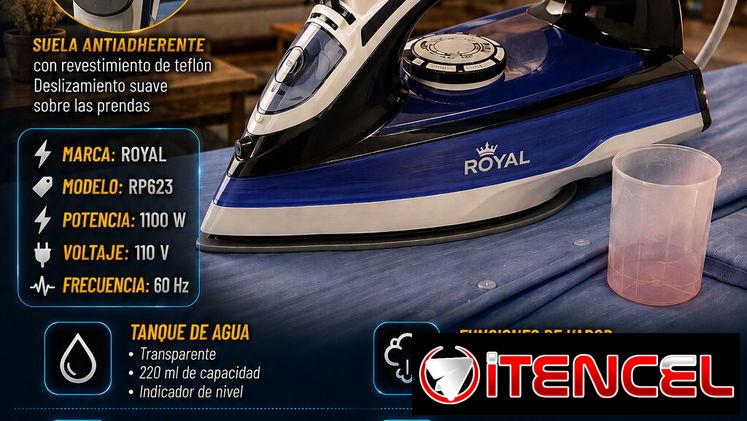 👔 PLANCHA A VAPOR 👔 ROYAL 1100W – 110V / 60Hz. MENSAJERÍA CON FACTURA Y GRANATÍA. 📲 54833699
