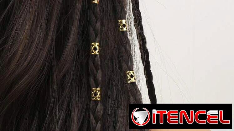 Anillos (pasadores) para el cabello – DORADOS calados –