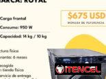 RODIMAX SURL ELECTRODOMESTICOS LAVADORA AUTOMATICA DE 11 KGS Y DE SECADO AL VAPOR DE CARGA FRONTAL DE 14 KGS
