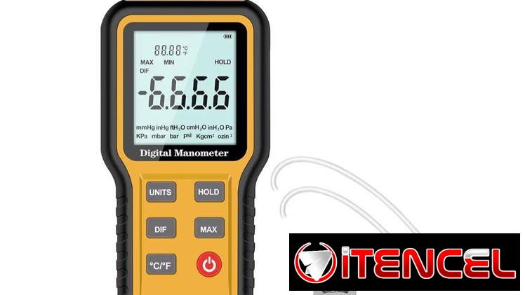Manómetro Digital de Presión Diferencial | Pantalla LCD de fácil lectura | Con garantía | videojuegoshabana.com