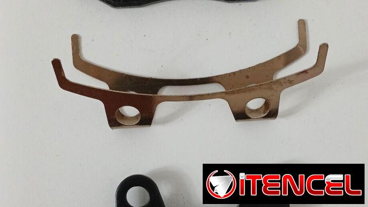 Pastillas de frenos con soporte separador para motos, bicimotos, triciclos