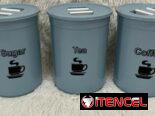 Set de 3 envases de almacenamiento  (Café, azúcar y té) en 3300 cup