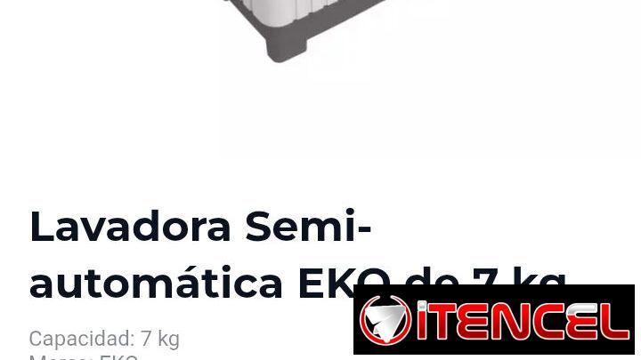 Lavadora Semi-automática EKO de 7 kg