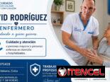 Cuidador profesional de adultos mayores y personas enfermas en domicilio y hospitalizados.