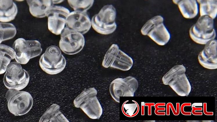 Enganches de aretes 10×1000. Las plásticas son 20×1000
