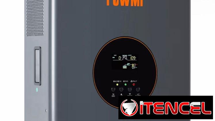 INVERSOR SOLAR POWMr DE FASE DIVIDIDA 10000W 48V CC a 110/220V con controlador de carga MPPT a 120 A potencia max 30KW