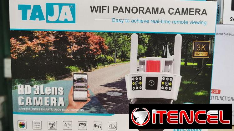 Camara de vigilancia Dual Lente, Alarma y audio bidireccional