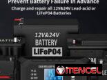 Cargador inteligente todo tipo de Bateria de 12v-15A y 24v-8A