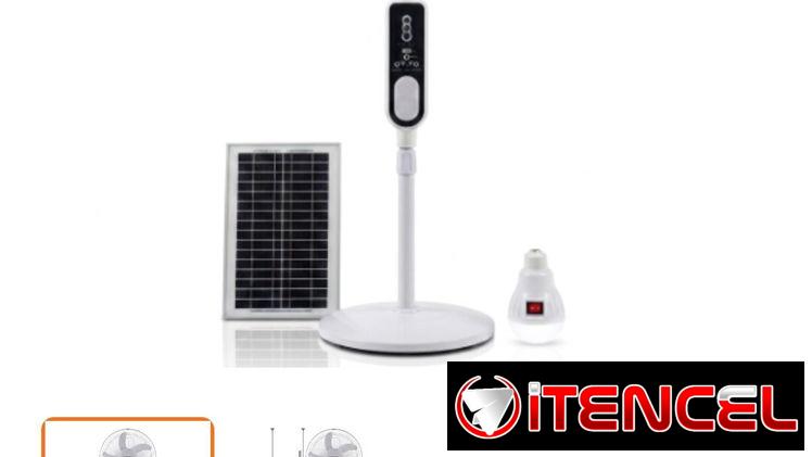 🌬️ VENTILADOR RECARGABLE PEDESTAL — CON BATERÍA DE LITIO AVANZADA + PANEL SOLAR — 70 USD