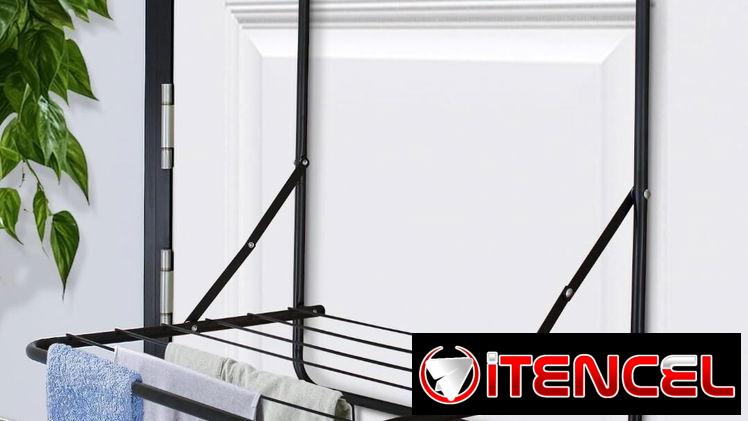 💜Organizador de metal para puerta Fuerte y resistente. Plegable y fácil de armar. Funciona como repisa y perchero Medid