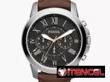 Reloj FOSSIL plataforma GRANT cronógrafo MOD. FS4813 cuarzo japonés caja: 44mm y manillas cuero legítimo, NUEVO EN CAJA.