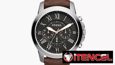 Reloj FOSSIL plataforma GRANT cronógrafo MOD. FS4813 cuarzo japonés caja: 44mm y manillas cuero legítimo, NUEVO EN CAJA.