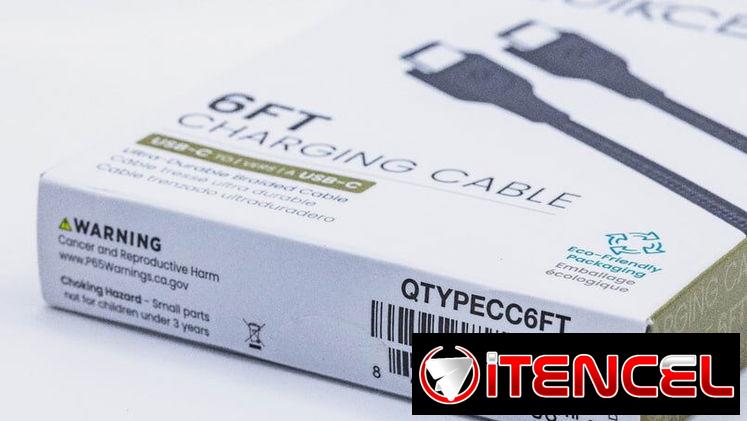 Quikcell Cable USB-C a USB-C Carga Rápida Trenzado 6FT